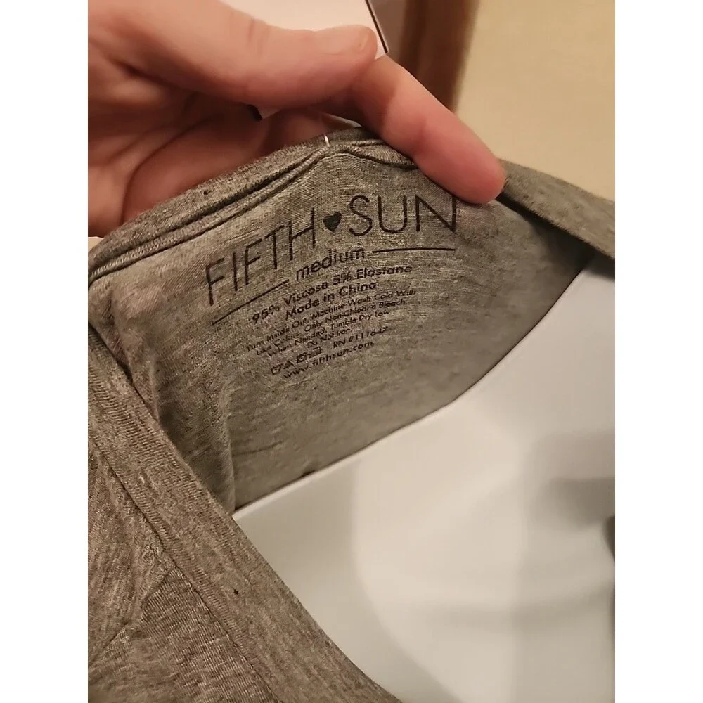 Dog Mom Essential! Fifth Sun "I Love My Dog..." Gray T-Shirt - Size M - Picture 4 of 5